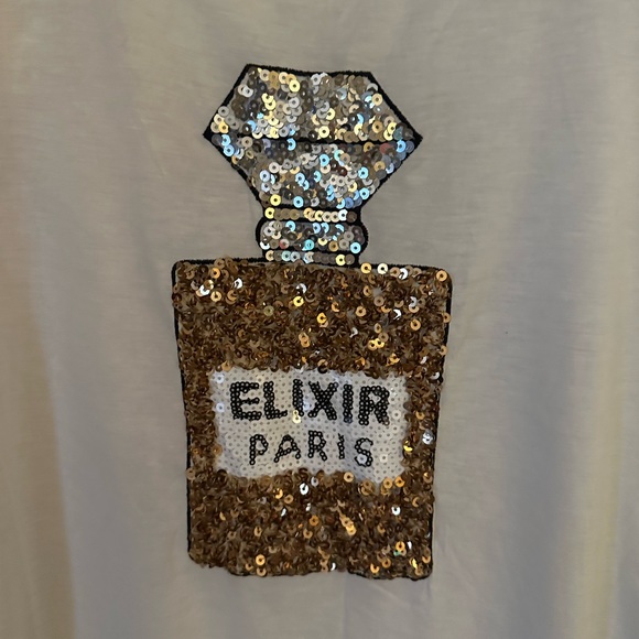 Cute H&M cotton t-shirt with sequin detail - Picture 3 of 4